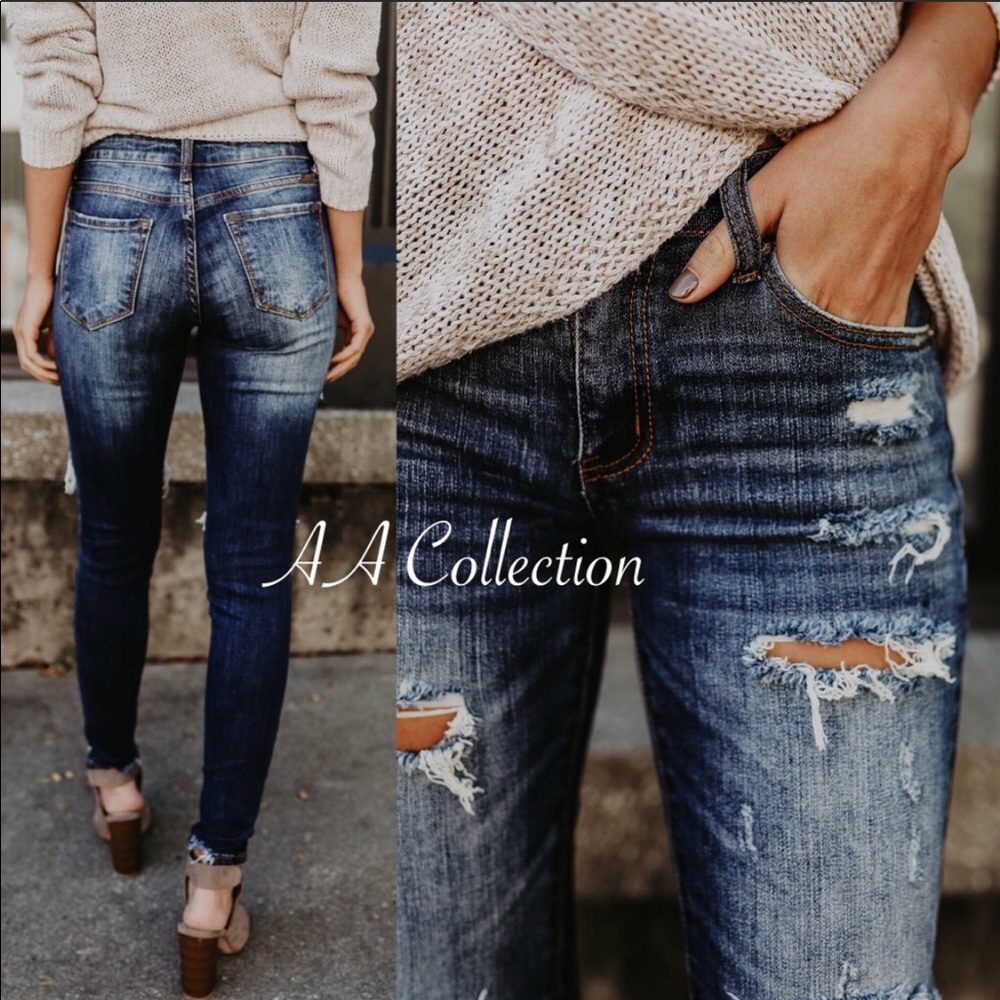 Distressed Jeans Skinny Ripped skinnies - Picture 2 of 2